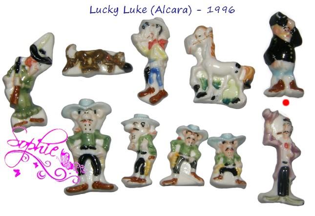 Série complète fèves épiphanie Lucky Luke dessin animé